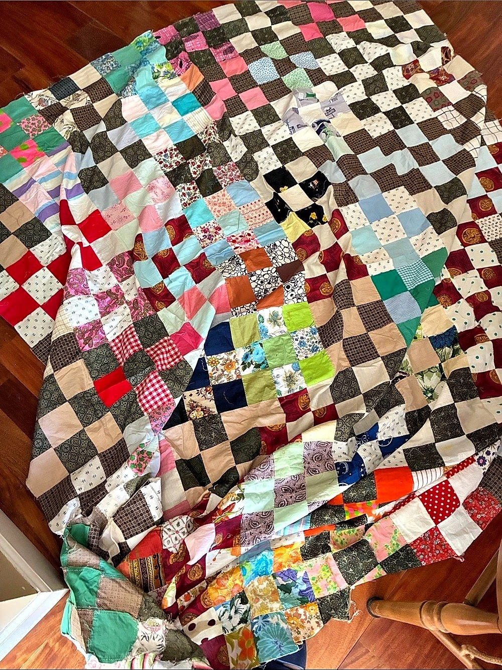 Appalachian KY Multicolor Patchwork Quilt top
